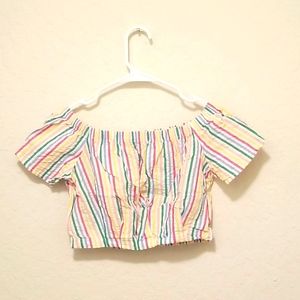 Multicolored croptop